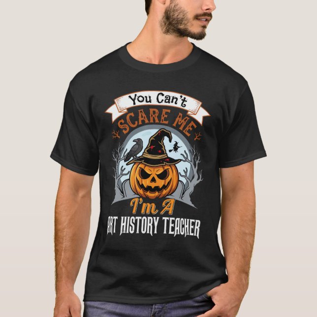 Camiseta Professor de História da Arte do Dia das Bruxas De (Frente)