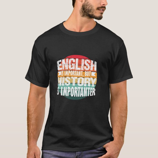 Camiseta Professor de História Divertida Oferece Engraçado  (Frente)