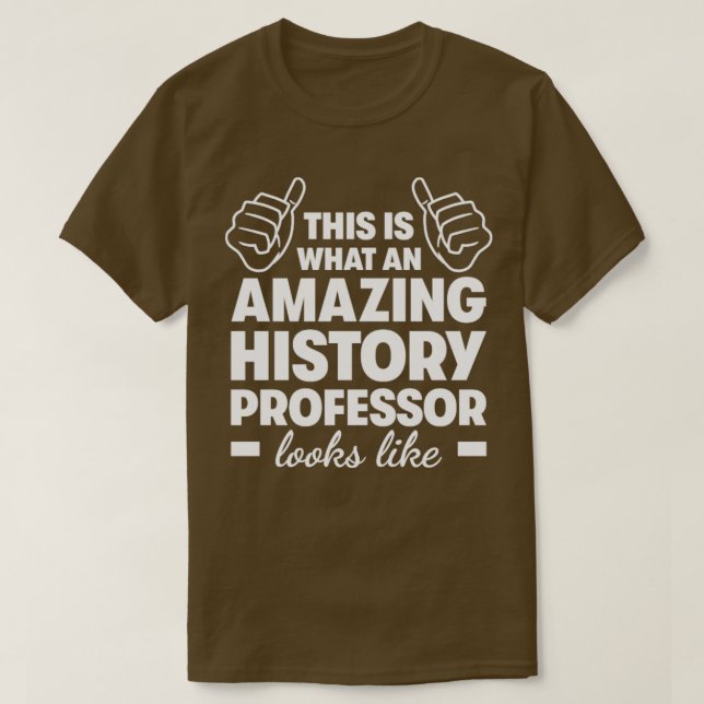 Camiseta Professor de História Incrível1 (Frente do Design)
