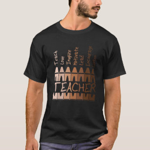 Camiseta Professor de História Negra Afro-Africana Mês de