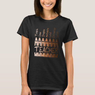 Camiseta Professor de História Negra Afro-Africana Mês de M