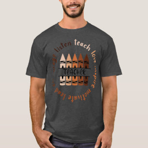 Camiseta Professor de História Negra Afro-Africana Mês de M