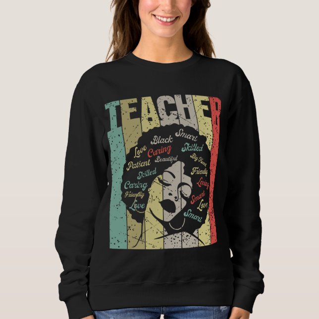 Camiseta Professor de História Negra Vintage (Frente)