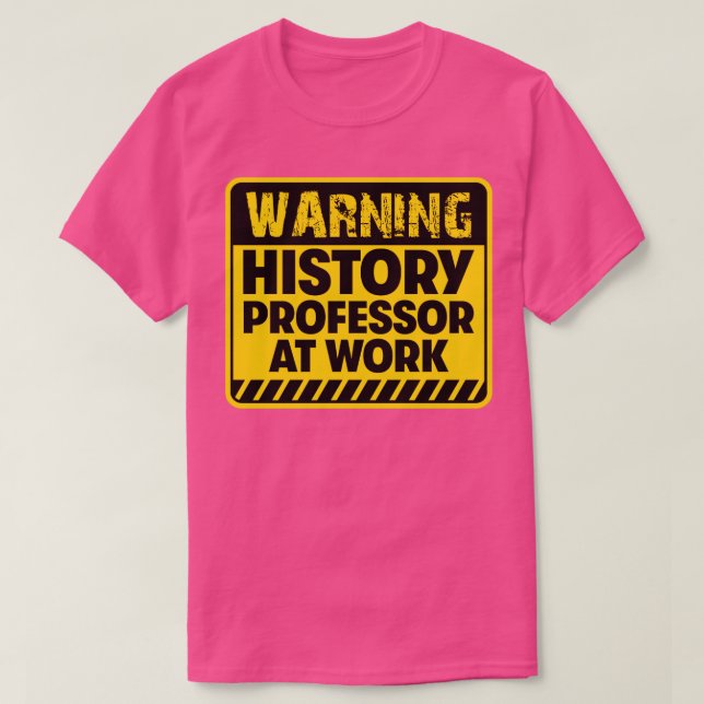 Camiseta Professor de História no trabalho (Frente do Design)