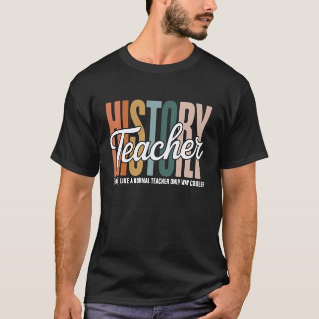 Camiseta Professor de História Social Engraçado Defina Prof (Frente)
