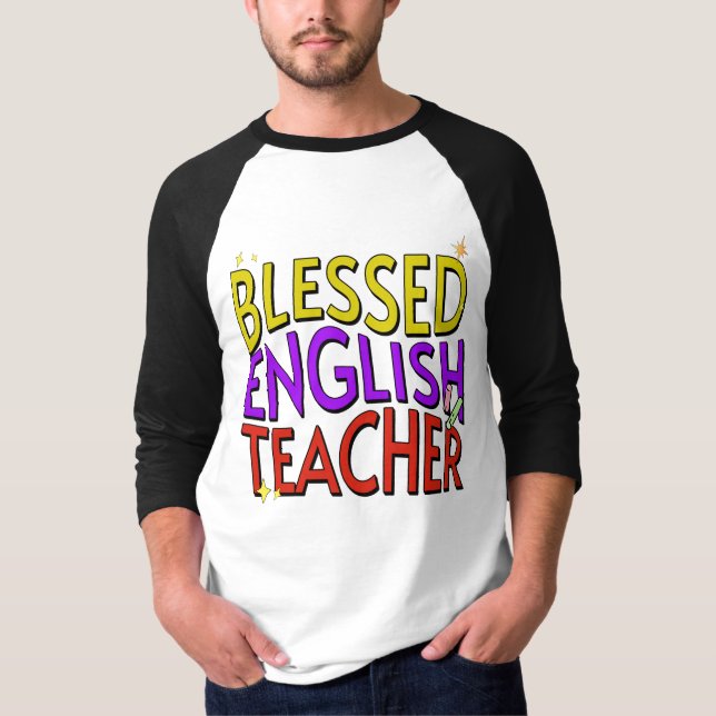 Camiseta Professor de Inglês Abençoado (Frente)