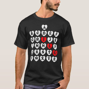 Camiseta Professor de Inglês Alfabeto Abc Dia dos Namorados
