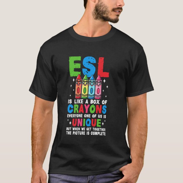 Camiseta Professor de Inglês como Segunda Língua ESL (Frente)