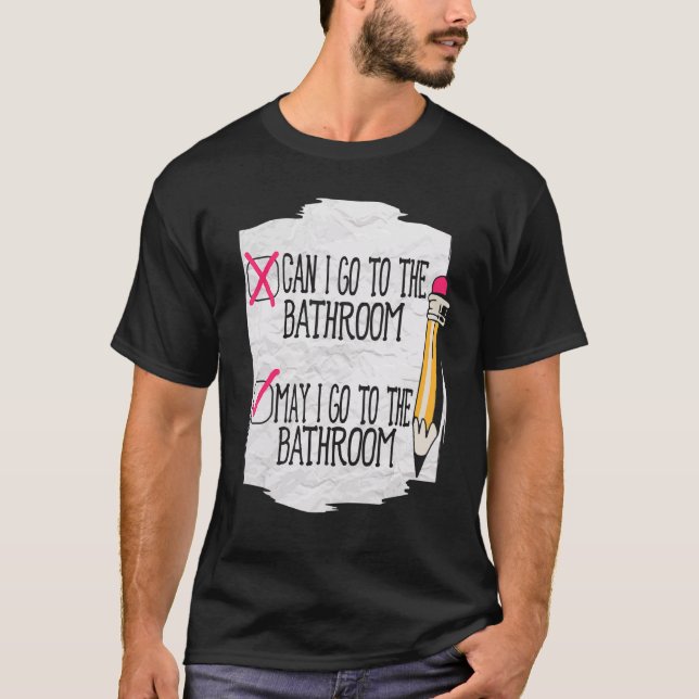 Camiseta Professor de Inglês ensinando gramática escolar gr (Frente)