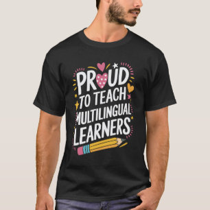 Camiseta Professor de Inglês ESL, Orgulhoso de Ensinar Apre