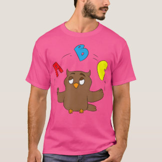 Camiseta Professor de Inglês Fazendo Malabarismo com Coruja