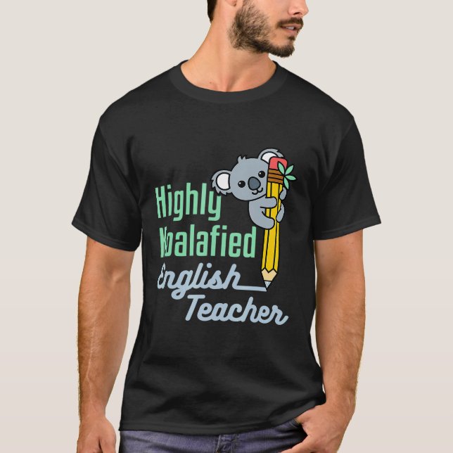 Camiseta Professor de Inglês Koala Fim de Ano (Frente)