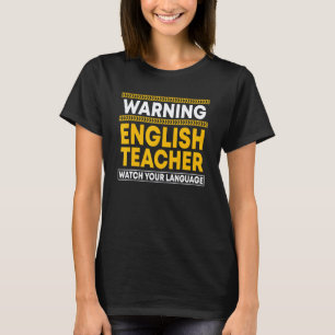 Camiseta Professor de Inglês Linguística Gramática Editor