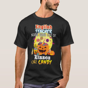 Camiseta Professor de Inglês Nunca Fica Sem Beijos Ou Balas