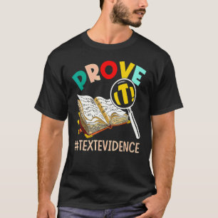 Camiseta PROFESSOR DE INGLÊS Prove É Prova de Texto