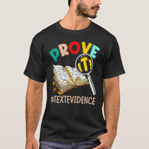 Camiseta PROFESSOR DE INGLÊS Prove É Prova de Texto