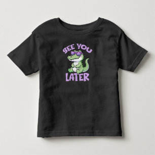 Camiseta Professor de Jacaré, Tchau, Crianças