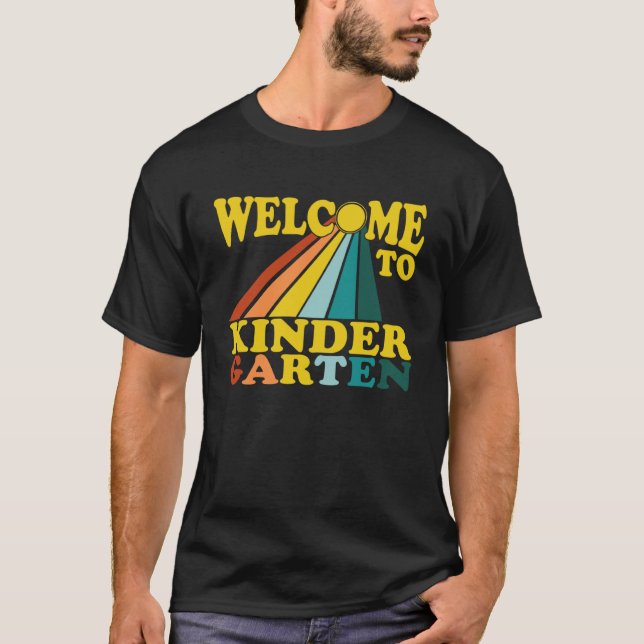 Camiseta Professor de jardim de infância bem-vindo de volta (Frente)