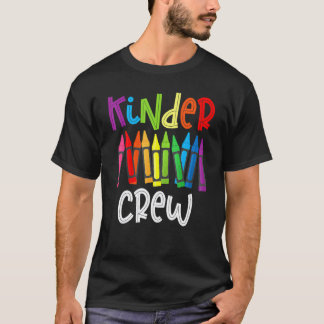 Camiseta Professor de Jardim de Infância da Kinder Crew 1º 