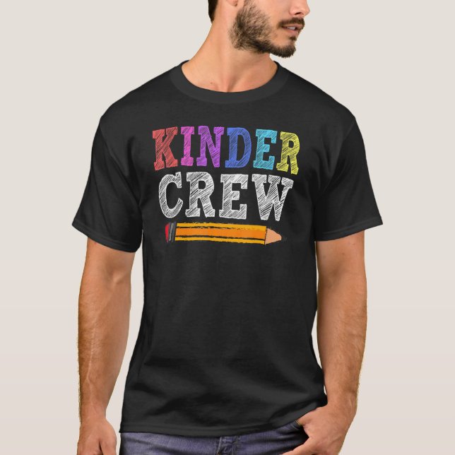 Camiseta Professor de Jardim de Infância da Kinder Crew Pri (Frente)