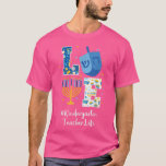Camiseta Professor de jardim de infância de amor Hanukkah j<br><div class="desc">Adoro o professor de jardim de infância Hanukkah,  esquadrão judeu de Chanukah.</div>