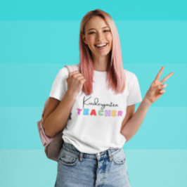 Camiseta Professor de jardim de infância de volta à escola