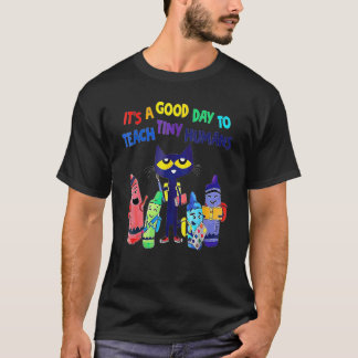 Camiseta Professor de Jardim de Infância É Um Bom Dia Ensin