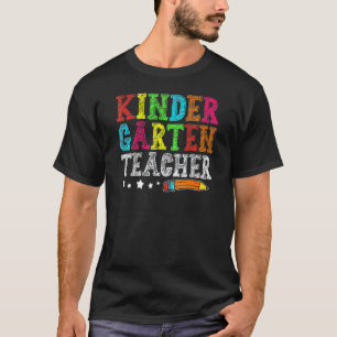 Camiseta Professor de Jardim de Infância Fofo Volta às Aula
