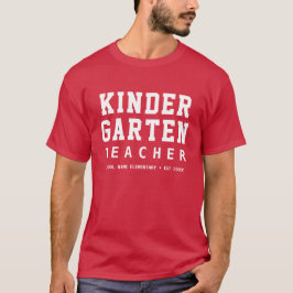 Camiseta Professor de jardim de infância moderno simples | 
