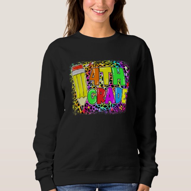 Camiseta Professor De Lápis-Leopardo Do Quarto Grau (Frente)
