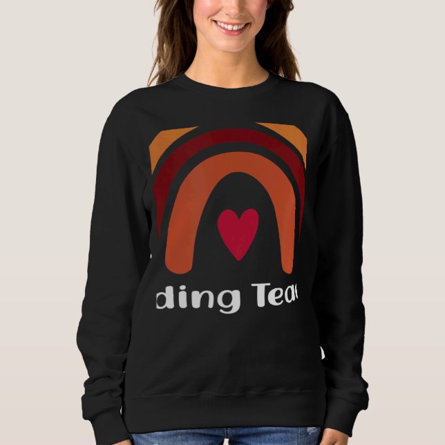 Camiseta Professor de Leitura Boho Arco-íris Volta às Aulas (Frente)