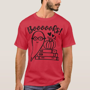 Camiseta professor de leitura de livro fantasma de hallowee