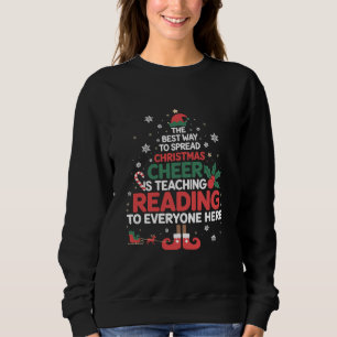 Camiseta Professor de Leitura Elfo de Natal Alegria de Nata