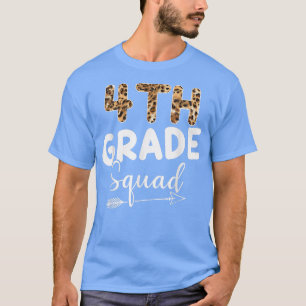 Camiseta Professor de Leopardo do Quadrado da 4ª série T-Sh