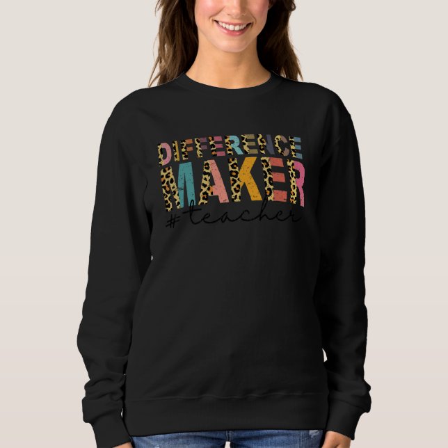 Camiseta Professor de Leopardo Fazedor de Diferença na Vida (Frente)