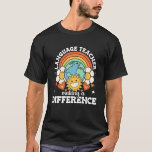 Camiseta Professor de Língua fazendo diferença Professor Es