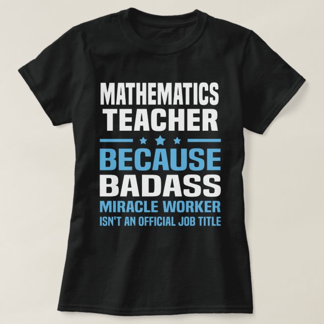 Camiseta Professor de Matemática (Frente do Design)