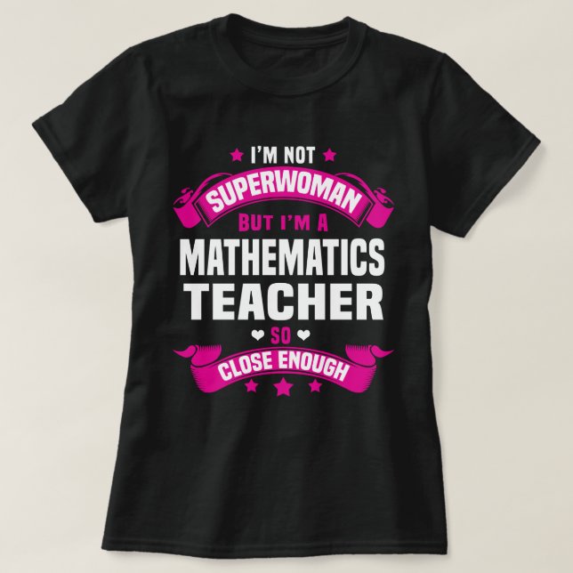 Camiseta Professor de Matemática (Frente do Design)