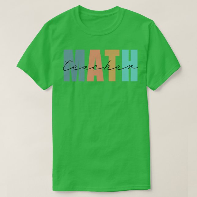 Camiseta professor de matemática (Frente do Design)