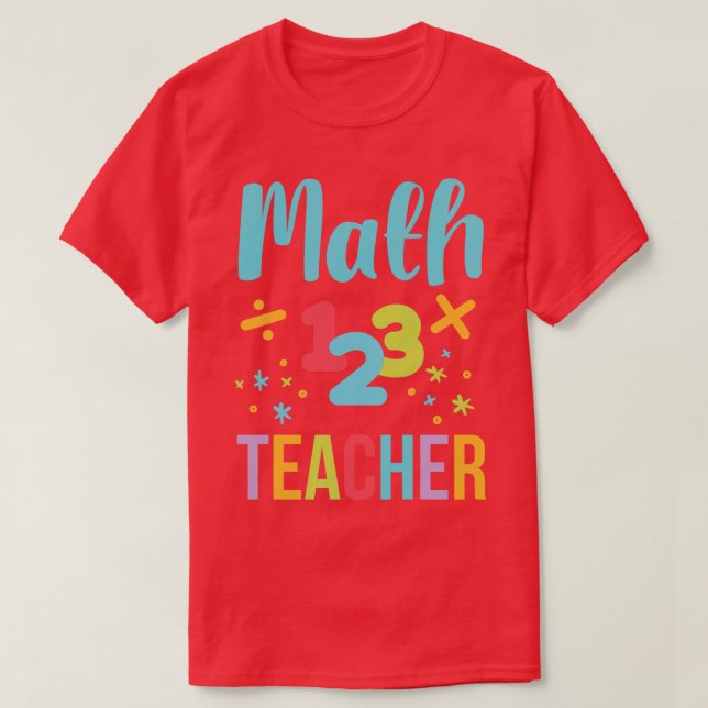 Camiseta Professor de Matemática 1 (Frente do Design)