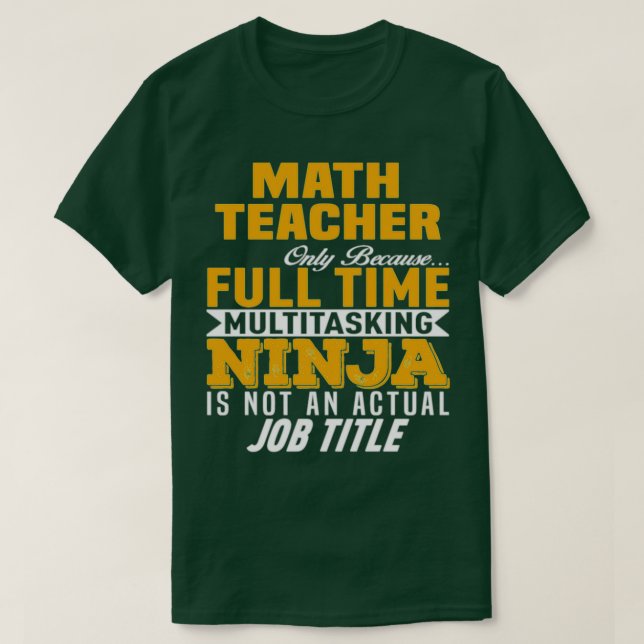 Camiseta Professor de Matemática 32 (Frente do Design)