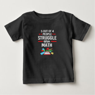 Camiseta Professor De Matemática 5 Em 4 Pessoas