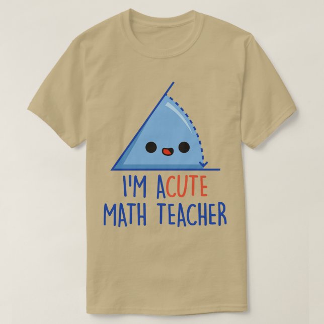 Camiseta Professor de Matemática Aguda (Frente do Design)
