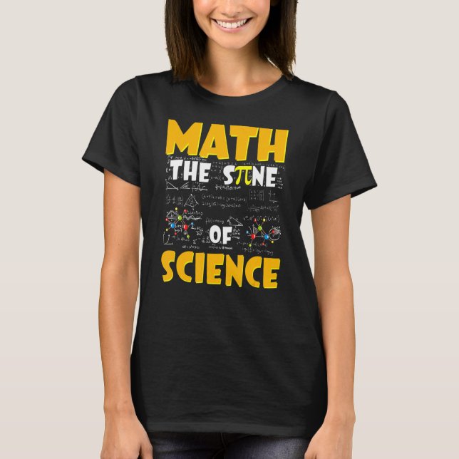 Camiseta Professor De Matemática Da Ciência (Frente)