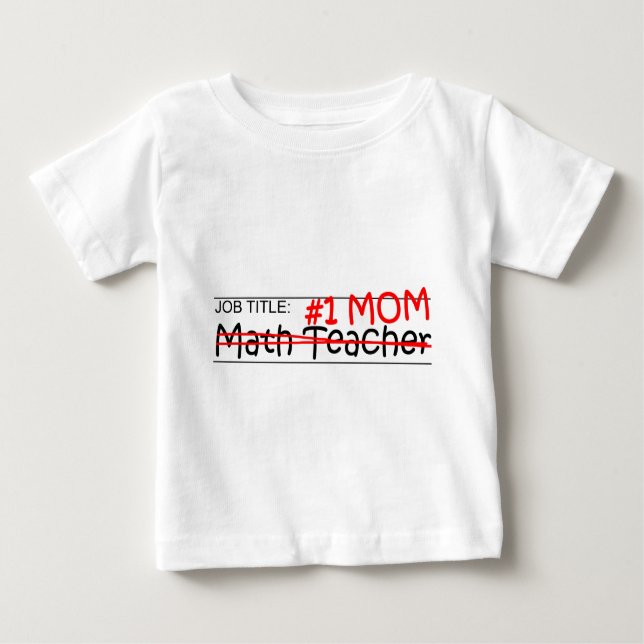 Camiseta Professor de matemática da mamã do trabalho (Frente)