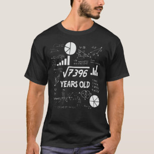 Camiseta Professor de Matemática de 86 Anos de Idade, 86.º