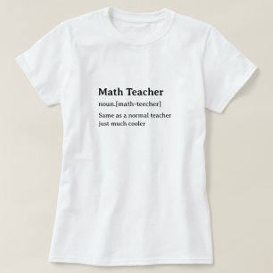 Camiseta Professor de Matemática de Definição de Dicionário