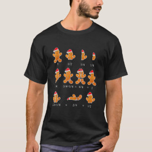 Camiseta Professor de Matemática de Natal Fração Gingerc