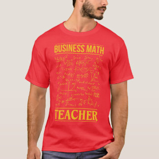 Camiseta Professor de Matemática de Negócios