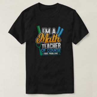 Camiseta Professor De Matemática De Volta À Escola